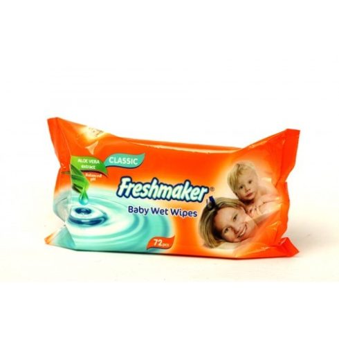 Freshmaker baby nedves törlőkendő 72 db Classic 