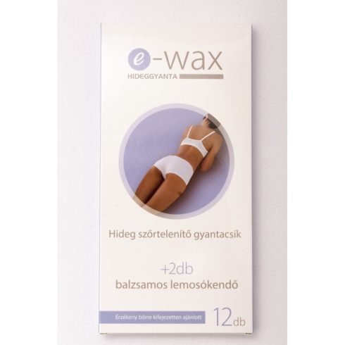 E - wax Hideggyanta testre 6 pár + 2 db törlőkendő