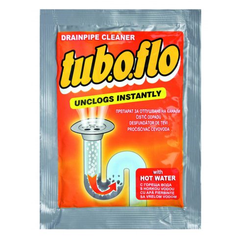 Tub.O.flo - Hot - lefolyótisztító granulátum forró vízzel 60g