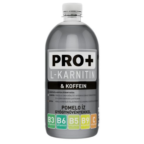 Power Fruit Pro+  L-Karnitin 750ml Pomelo, gyógynövényekkel, Koffeinnel