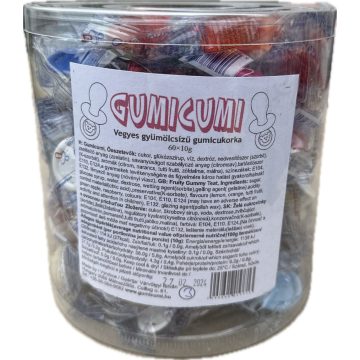 Gumicumi 10g gyümölcs ízű gumicukor (vegyes ízekben)