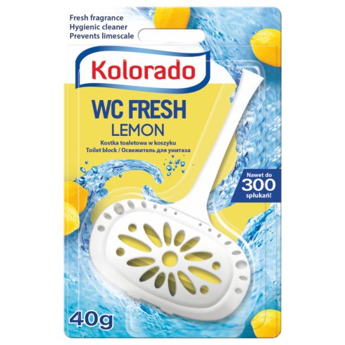 Kolorado "fresh" kosaras toalett block 40 g - citrom