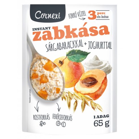Cornexi Zabkása 55g Sárgabarackos-joghurtos