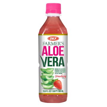 Aloe vera ital 500ml eper ízű (OKF Farmer's) /DRS/