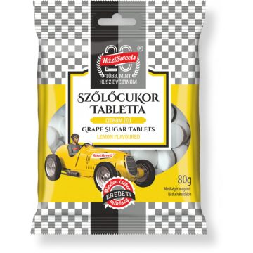 HáziSweets Szőlőcukor 80g citrom