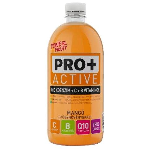 Power Fruit Pro+ Active 750ml Mangó gyógynövényekkel C,B Vitamins Q10 