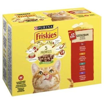   Friskies WC Multipack 12x85g -  Csirke/Marhahús/Bárány/Kacsa (macska)