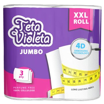   Violeta háztartási papírtőrlő JUMBO XXL premium, 3 rétegű / 2 tekercs