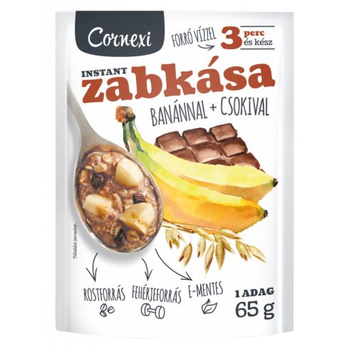 Cornexi Zabkása 55g Banános-csokis