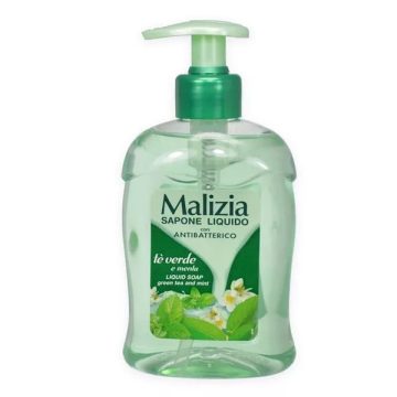   Malizia folyékony szappan 300ml antibacterial - zöld tea kivonattal (verde)