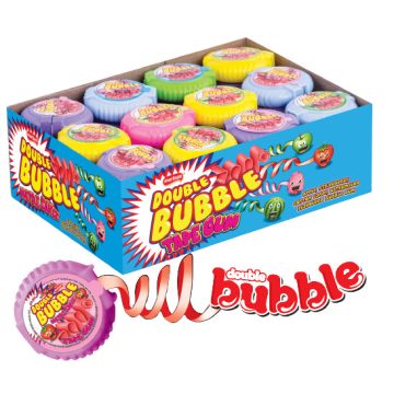   Double Bubble "kilométer" Rágó vegyes gyümölcs ízű rágógumi 10g
