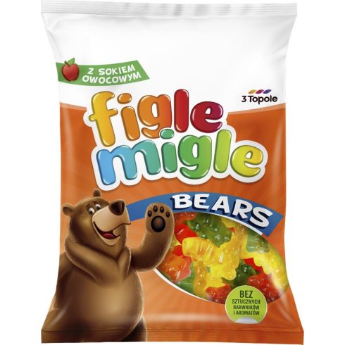 Figle Migle Gumicukor 80g bears