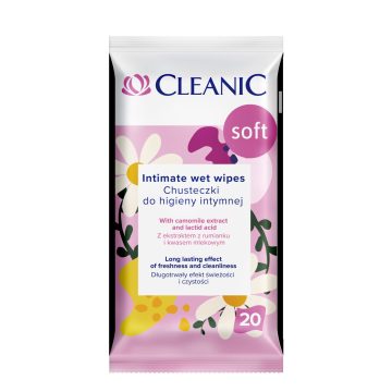 Cleanic Intim nedves törlőkendő 20 db soft