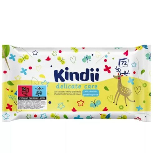 Kindii Pure Water 99% nedves baby törlőkendő 72 db