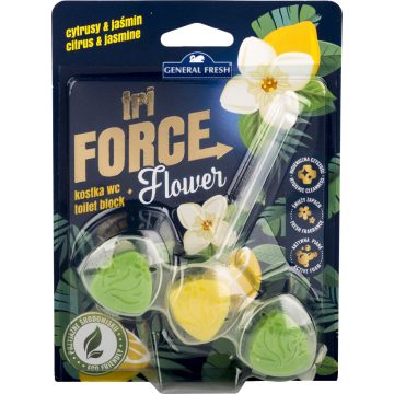   General Fresh Tri Force Flower toalett block 45g citrom & jázmin