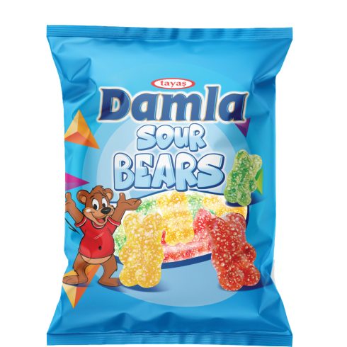Damla Gummy sour Bear gyümölcs gumicukor