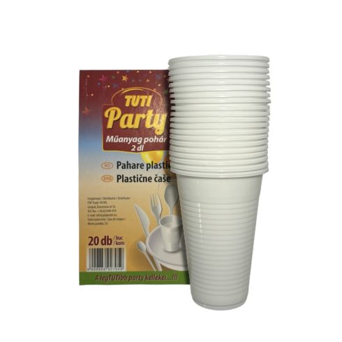 TUTI Party pohár 2dl 20db