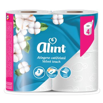 ALINT toalettpapír 3 rétegű 4db Velvet Touch