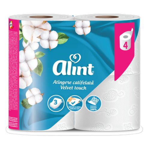 ALINT toalettpapír 3 rétegű 4db Velvet Touch