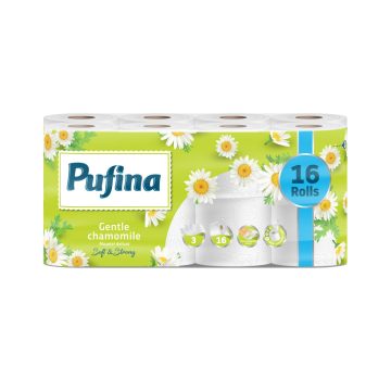 PUFINA toalettpapír 16db 3 rétegű Chamomile