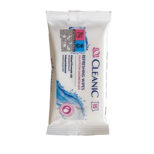 Cleanic Antibakteriális nedves törlőkendő 15db 