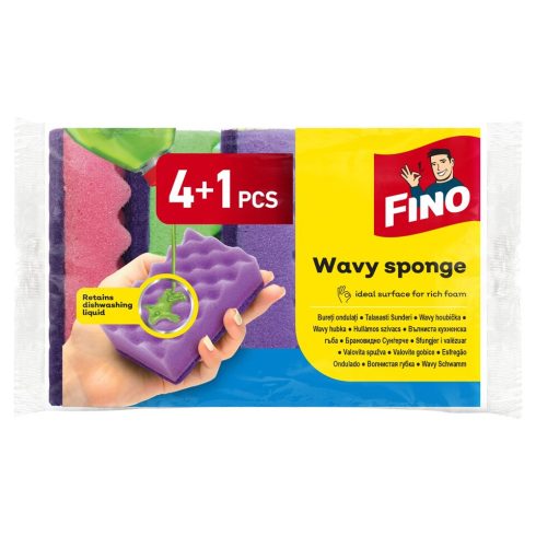 Fino mosogatószivacs dörzsivel 4+1 db