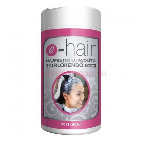 E - hair Hajfesték eltávolító kendő (100db)