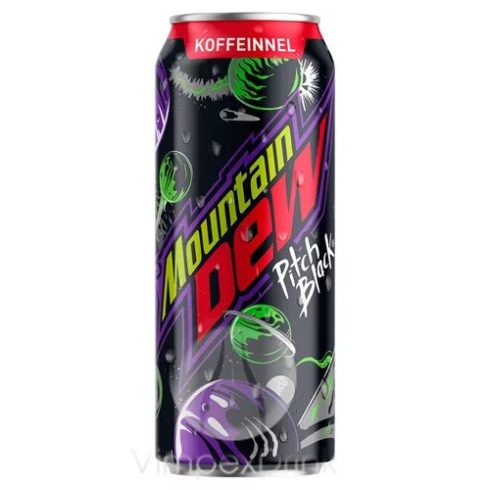 0,5L CAN Mountain Dew - Pitch Black /DRS/